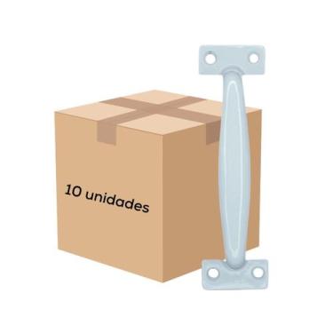 Imagem de Puxador Alça 13 Cm Grande Branco 10 Pçs - FERRAGENS PORTUGAL