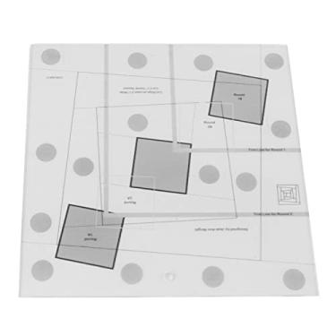 Imagem de Sonew Régua de Quilting de Cabine de Madeira Com Design de Acrílico Transparente para Precisão | 12x12 Polegadas | Ferramenta de Acabamento na Cabine de Log Versátil para Acolchoado e Costura (6 polegadas)