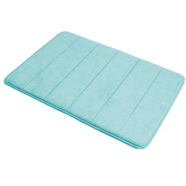 Imagem de Tapete de Banheiro Super Soft Antiderrapante 60x40cm - Absorvente e Macio(Verde Água)