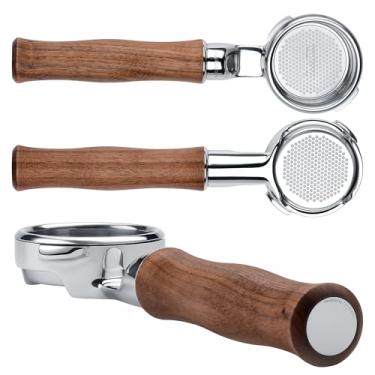 Imagem de Normcore Filtro portátil fino de 58 mm com cesta de alta extração de precisão de 18 g, alça de nogueira americana genuína para máquinas Gaggia Classic