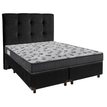 Imagem de Kit Cabeceira + Cama Box + Colchão Casal D33 Iso100 Ortobom