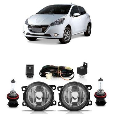 Imagem de Kit Par Farol Milha Auxiliar Par Lâmpada Halógena 208 2013 2014 2015 2