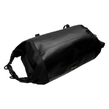Imagem de Colaxi Bolsa de guidão seca para bicicleta Roll Top, bolsa mensageiro para equipamentos de acampamento, acessórios, resistente ao desgaste, instalação rápida, 19l