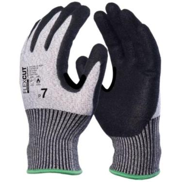 Imagem de Luva Segurança Flexcut Nitrílica Punho Curto Danny EPI Proteção CA 340