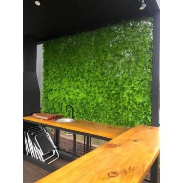 Imagem de Jardim Vertical Planta Realista Revestimento Placa 25x25cm - REVEST3DP