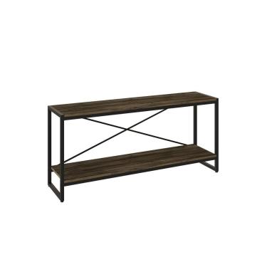 Imagem de Rack P-tv Dynamica 120x30x56cm C-02 Prateleiras Carvalho Dark - Est.preta Carvalho Dark - Est.preta