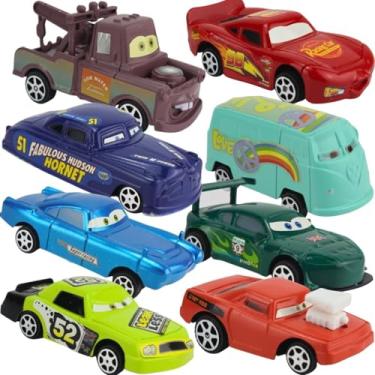 Imagem de Kit de Carrinhos de Brinquedo em Miniatura, Fricção 8 Modelos Diferentes, 6-8 cm de Comprimento, Multicolorido, Diversão garantida para os pequenos!!