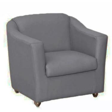 Imagem de Poltrona para sala e quarto Tilla - Courano Cinza - In-9 Decor