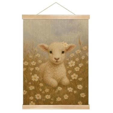 Imagem de You found a duck Cabide magnético de madeira para pôster com estampa de pássaro turquesa, 35,5 x 45,7 cm, fundo preto (YS07H)