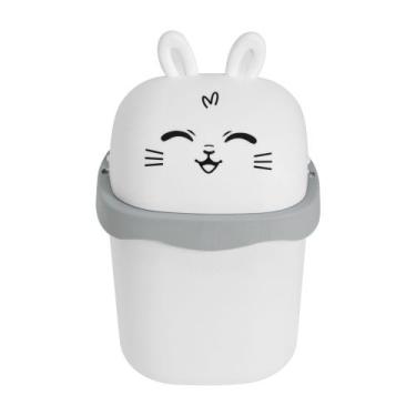 Imagem de Lixeira De Mesa 1,5l Lixeirinha Divertida Animais Fofos - Keita, Coelh