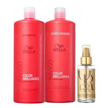 Imagem de Kit Wella Professionals Invigo Color Brilliance Shampoo 1 Litro + Cond