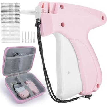 Imagem de Pistola de etiqueta de roupas com caixa, kit de pistola de etiquetagem de etiqueta de preço de varejo padrão, com 6 agulhas, 2000 micro fixadores, tesouras e capa macia, adequada para loja, armazém,