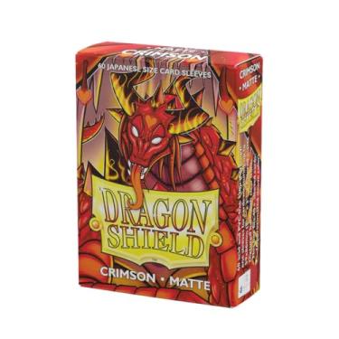 Imagem de Dragon Shield | Japanese Size Card Matte Sleeves | 60 CT - Smooth & Tough Premium TCG Sleeves - Compatible with Yu-Gi-Oh, Naruto, Cardfight & Vanguard | Crimson