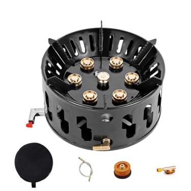 Imagem de Fogão de mochila pequeno, fogão de propano para camping, Queimador de fogão de mochila para camping, Fogão de cozinha estável, queimador de chá, fogão de piquenique de acampamento ao ar livre para cam