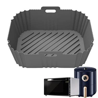 Imagem de Cesta de silicone para fritadeira de ar | Forro de silicone reutilizável para fritadeira de ar,Fritadeira de ar de silicone durável, forro de silicone multifuncional para cozinha, cozimento, Thaely