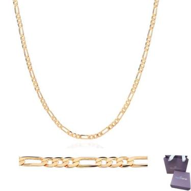 Imagem de Corrente Masculina Presente Dia dos Pais Rommanel Banhada A Ouro 18k -