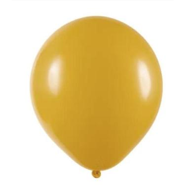 Imagem de BALÃO REDONDO LISO- ART-LATEX Nº 09 - MOSTARDA - Pacote com 50 unidade