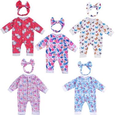 Imagem de Conjunto de roupas para bonecas Reborn Baby Dolls BABESIDE 43-56 cm co