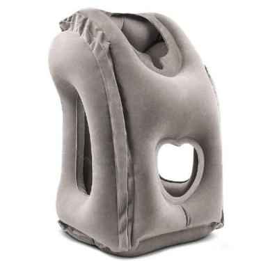 Imagem de Almofada Apoio Inflável Avião Viagem Travesseiro Dormir - Bezzter