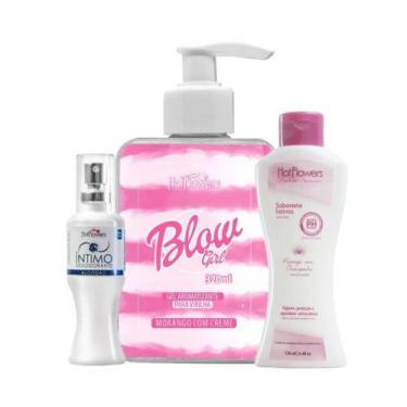 Imagem de Kit com Blow Girl Desodorante Íntimo Algodão e Sabonete Íntimo Morango