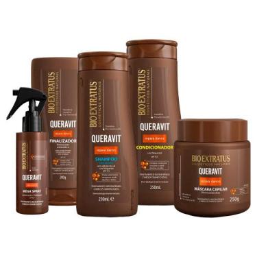 Imagem de Kit Queravit Recuperação Cabelos Danificados 5 Produtos Bio Extratus