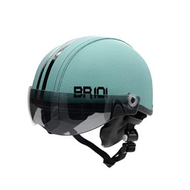Imagem de Capacete Coquinho Scooter Elétrica Bike Skate Patinete BR 101 Premium Viseira Fume (Turquesa, G - VESTE 59/60)