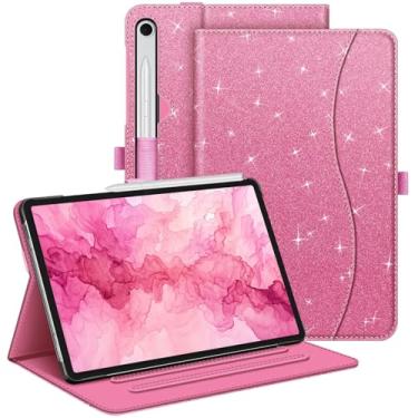 Imagem de Fintie Capa para Samsung Galaxy Tab S10 Lite/S10 FE/S9 FE 5G 10,9 polegadas/Tab S9 11 polegadas com suporte para caneta S, capa protetora de visualização em vários ângulos com bolso, hibernar