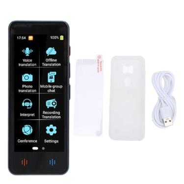 Imagem de Tradutor de idiomas AI Touchscreen 134 Idiomas Tradução Online Tradutor portátil para o estudo Vida de trabalho (Azul)