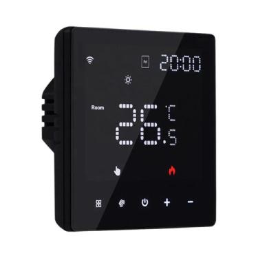 Imagem de Termostato Inteligente WiFi Controlador De Temperatura Programável Par