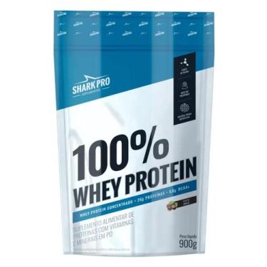 Imagem de 100% Whey Protein Refil 900g Shark Pro SABOR:AVELA