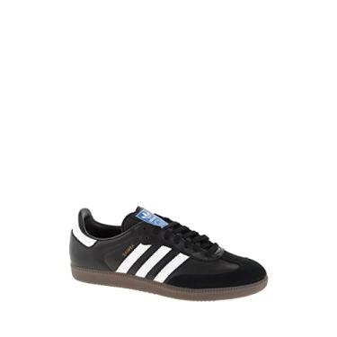 Imagem de adidas Originals Tênis de futebol masculino Samba, Tênis preto preto branco goma, 13