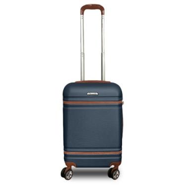 Imagem de Mala de Viagem de Bordo P/ 10kg em Abs com Rodinhas 360º Removíveis e Leve - Padrão Anac - Qualis (Azul MB001)