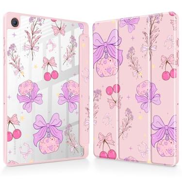 Imagem de Mektron Capa para Samsung Galaxy Tab A9+/A9 Plus 11 polegadas modelo 2024 (SM-X210/X216/X218) com suporte para caneta S, capa fina transparente + suporte de três dobras + despertar/hibernar