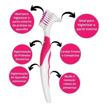 Imagem de Escova De Dentes Kess Denture 2019, Rosa