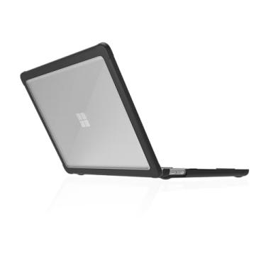 Imagem de STM Capa Dux para laptop Microsoft Surface de 13 polegadas (1ª edição) – Capa protetora robusta e fina com parte traseira transparente, pés antiderrapantes, resfriamento com dobradiça aberta, design