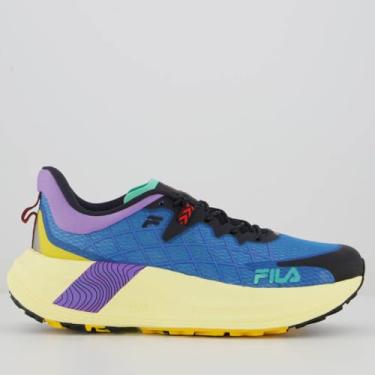 Imagem de Tênis Fila Racer Skytrail Feminino Azul e Roxo