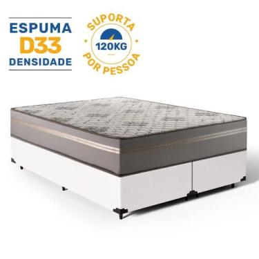 Imagem de Cama Box Queen com Colchão de Espuma D33 Millenium One Face - Hellen, 