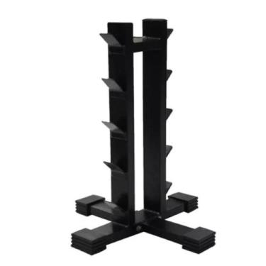 Imagem de Suporte Torre para 10 Halteres Academia - Line Fitness, Preto