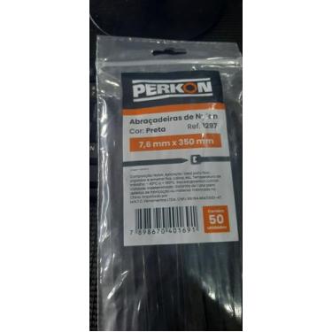 Imagem de Abraçadeiras  de nylon 7.6 X 350 mm - Perkon, Preto