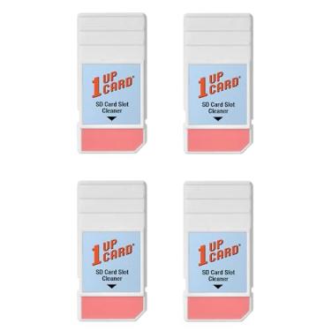 Imagem de 1UPcard Limpador de slot compatível com slots de cartão SD - pacote com 4 - para câmeras digitais, computadores, drones, consoles de jogos, impressoras 3D, leitores de cartão SD