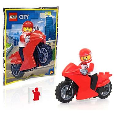 Imagem de LEGO City Speed Racers Minifigure - Motociclista com 