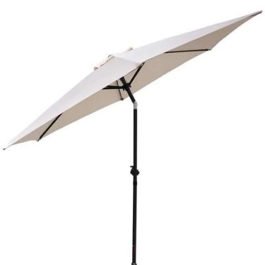 Imagem de Ombrelone Base Central Articulado 2,7m Branco, Importway