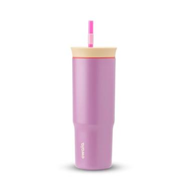 Imagem de COPO OWALA TUMBLER STAINLESS STEEL TERMICA 24OZ / 710ML - PURPLE SMELL THE ROSES