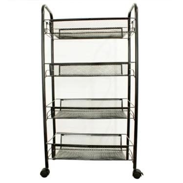 Imagem de Carrinho Organizador Multiuso Com 4 Prateleiras   Fruteira  