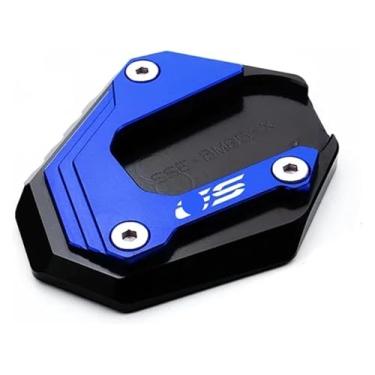 Imagem de Válvula de pneu para motocicleta Suporte lateral CNC Suporte Ampliador Pad compatível com F850GS F750GS F 750 850 GS Adventure 2018-2021 2022 (almofada de suporte azul)