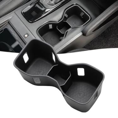 Imagem de Auovo Suporte de copo compatível com acessórios Nissan Frontier 2023 2024 2025 console central organizador de bebidas carro personalizado silicone console central suporte de copo inserção
