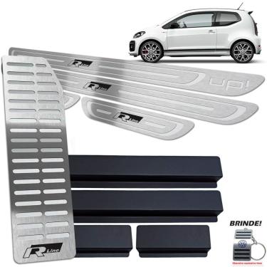 Imagem de Descanso + Soleiras Prata Baixo Relevo 4 Portas Up R-line