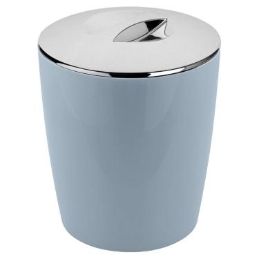 Imagem de Lixeira Cromo Vitra OU 5 Litros Azul