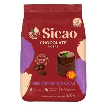Imagem de Chocolate Meio Amargo Gotas 40% 2,05kg - Sicao