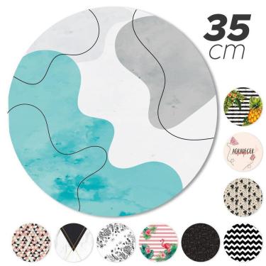 Imagem de Kit 6 Capas Sousplat Jogo Americano Sala Jantar Ondas